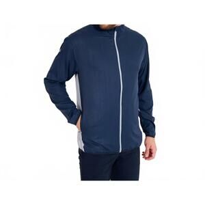NEW ABACUS SPORTSWEAR US lanark stretch wind jacket in navy light grey
